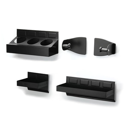 Mayouko front of set showing all four magnetic pieces and neat storage benefit