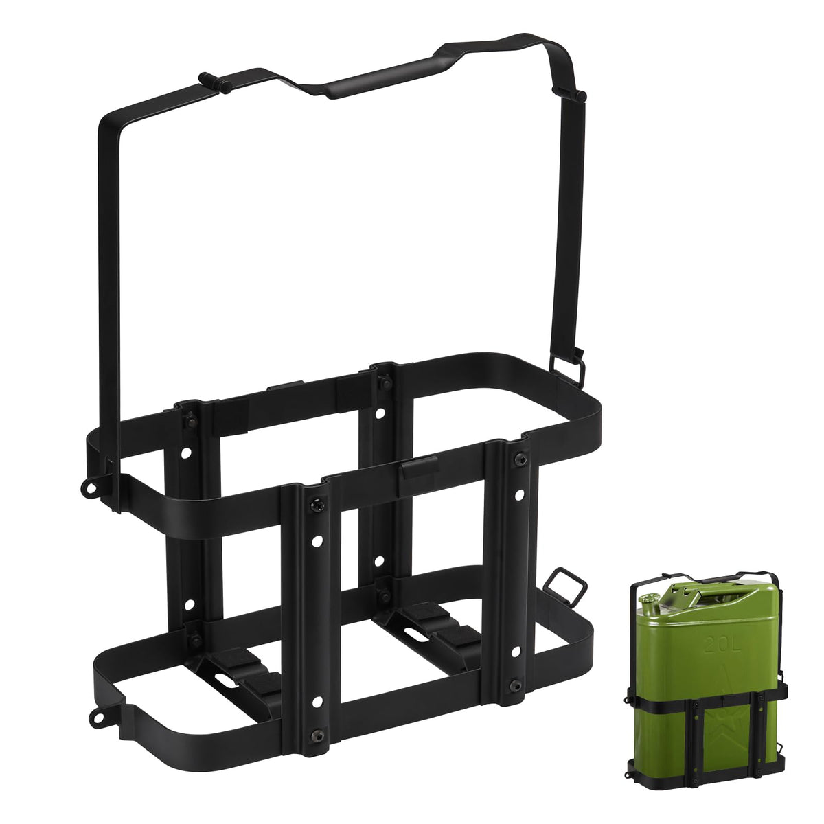 Mayouko holder front view showing sturdy steel frame and secure fit benefit