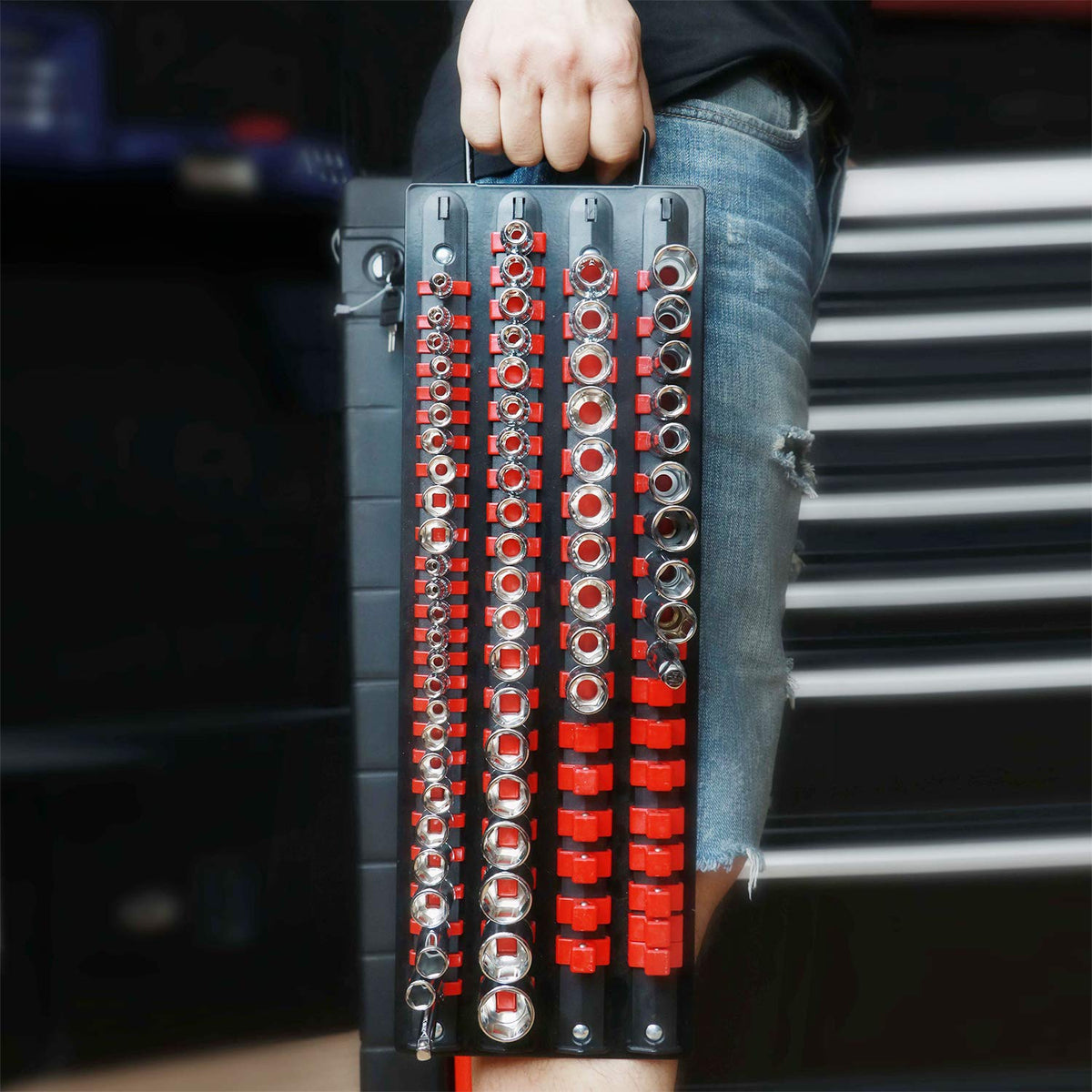 Mayouko labeled rails and clips demonstrating fast visual socket identification