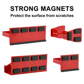 Mayouko paper-towel holder mounted on toolbox providing fast cleanup access