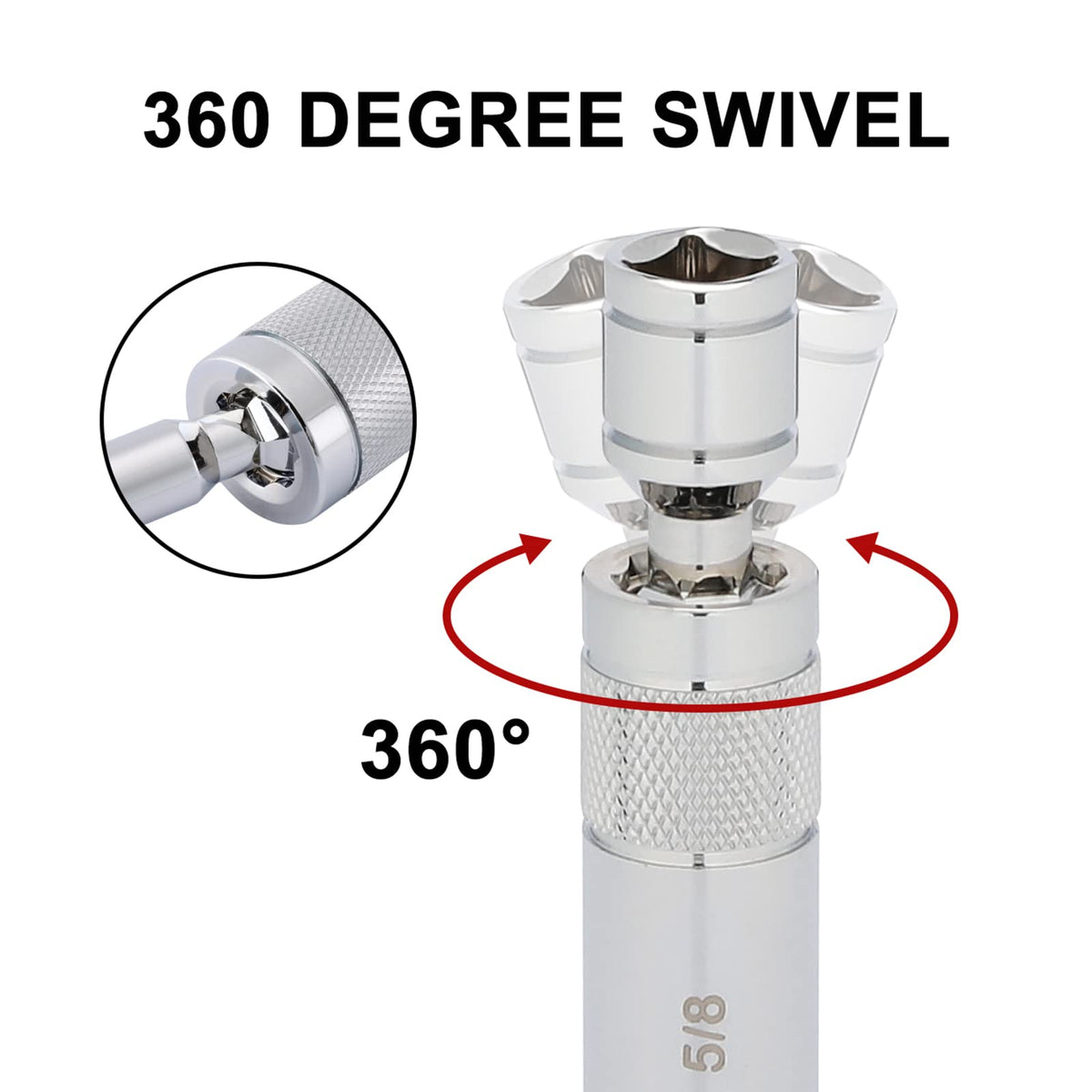 Mayouko socket profile highlighting 1mm thin wall for narrow spark plug wells