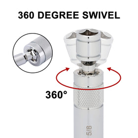 Mayouko socket profile highlighting 1mm thin wall for narrow spark plug wells
