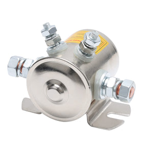 MaySpare front view nickel-plated solenoid showing durable finish and quick fit