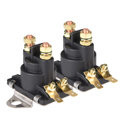 MaySpare front view solenoid switch showing terminals and fit for easy replacement