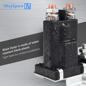 MaySpare label and spec plate visible showing readable ratings benefit