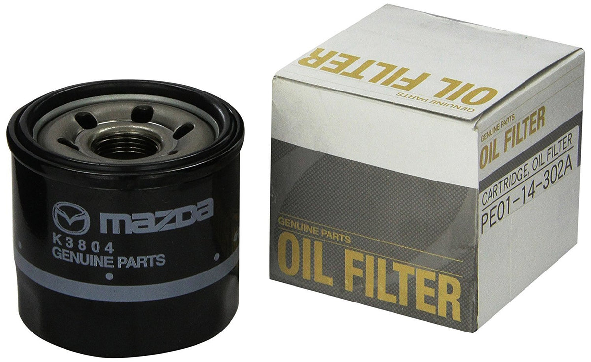 Mazda Skyactiv oil filter packaging showing OEM part number and reliable fit