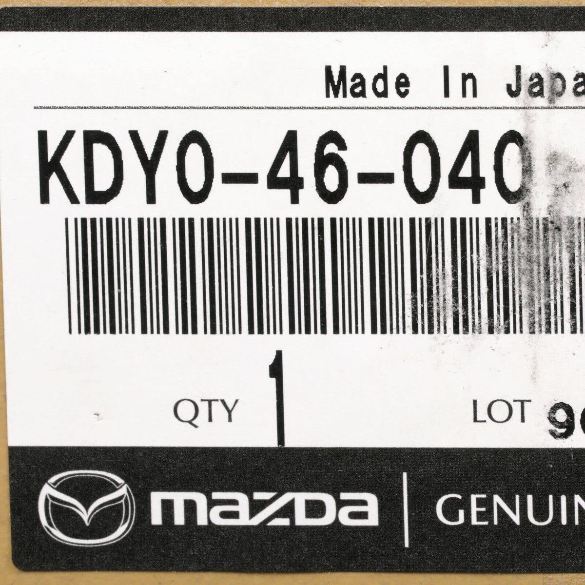 Mazda switch size scale comparison showing compact dimensions for fit