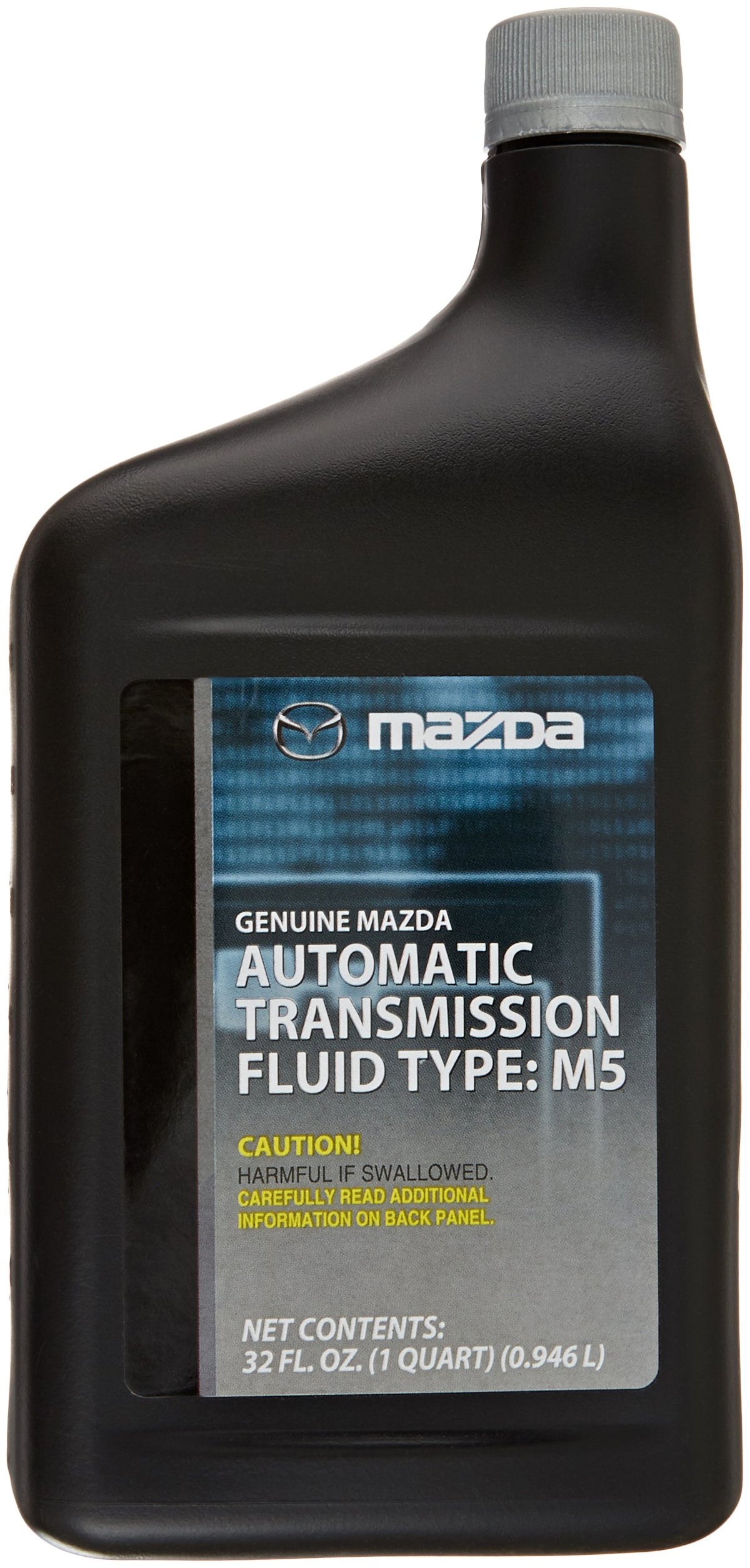 Mazda genuine transmission fluid front packaging showing part number for correct fit