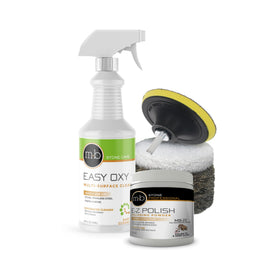 MB Stone Care kit front view showing all components for quick polishing