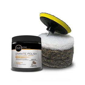 MB Stone MB-20 jar front label showing product and professional use benefit
