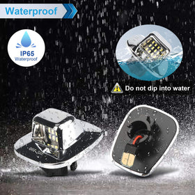 MbuyDIY clear lens and chrome housing detail for durable weather resistance