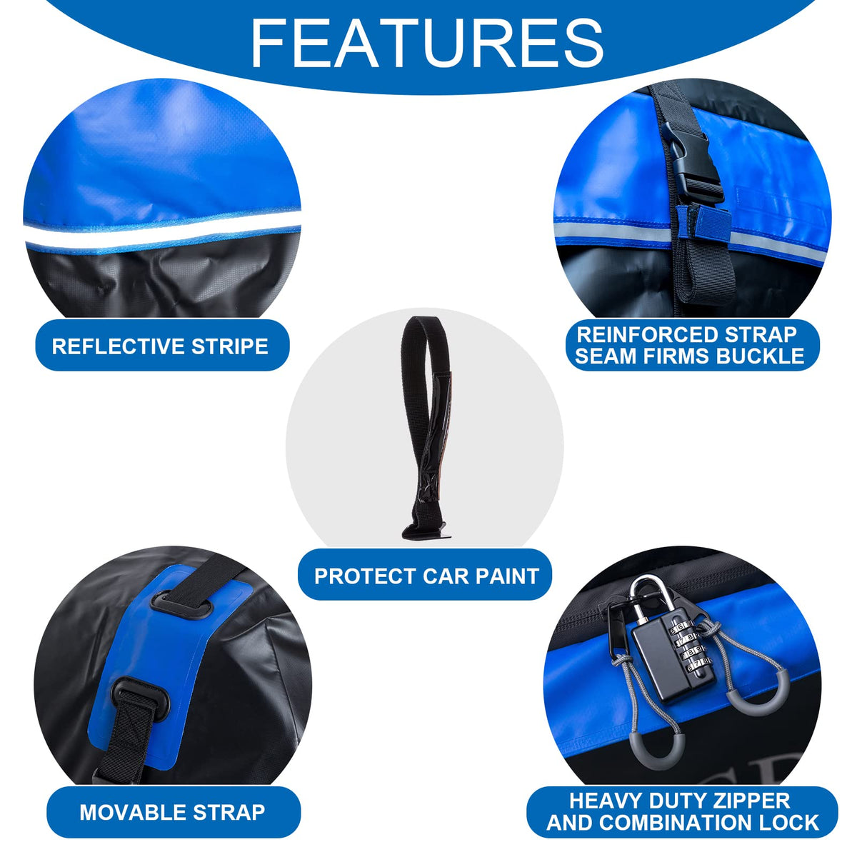 MCBD folded storage bag and accessories compact for tidy off-season storage