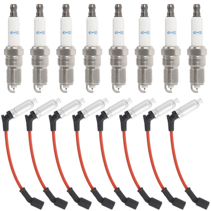 MCCKLE front packaging showing the 16-piece spark plug and wire kit and clear labeling for compatibility