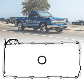 MCCKLE oil pan gasket front view showing fit and complete kit benefit