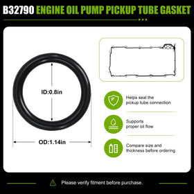 MCCKLE pickup tube gasket installed view highlighting leak prevention