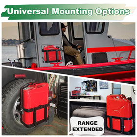 MCCKLE side profile with jerry can illustrating stable transport benefit