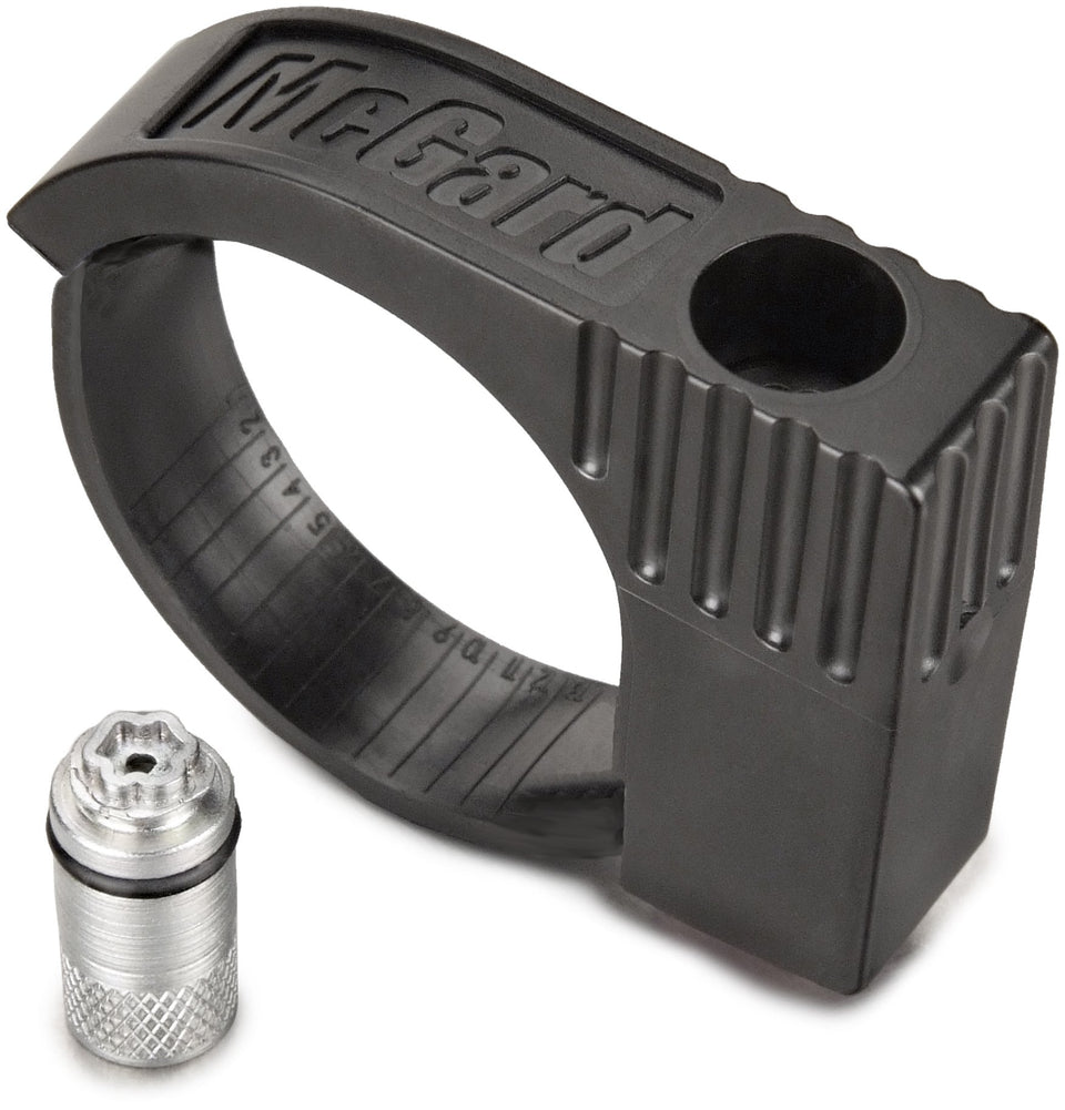 McGard 76029 front assembly close-up showing durable stainless steel construction and secure fit