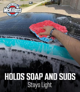 McKillans close-up of chenille texture lifting dirt for gentle cleaning