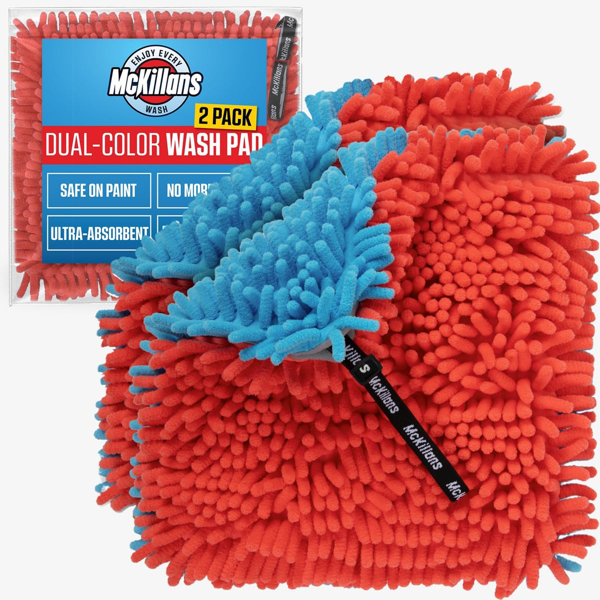 McKillans front view of dual-color pad showing safe color separation benefit
