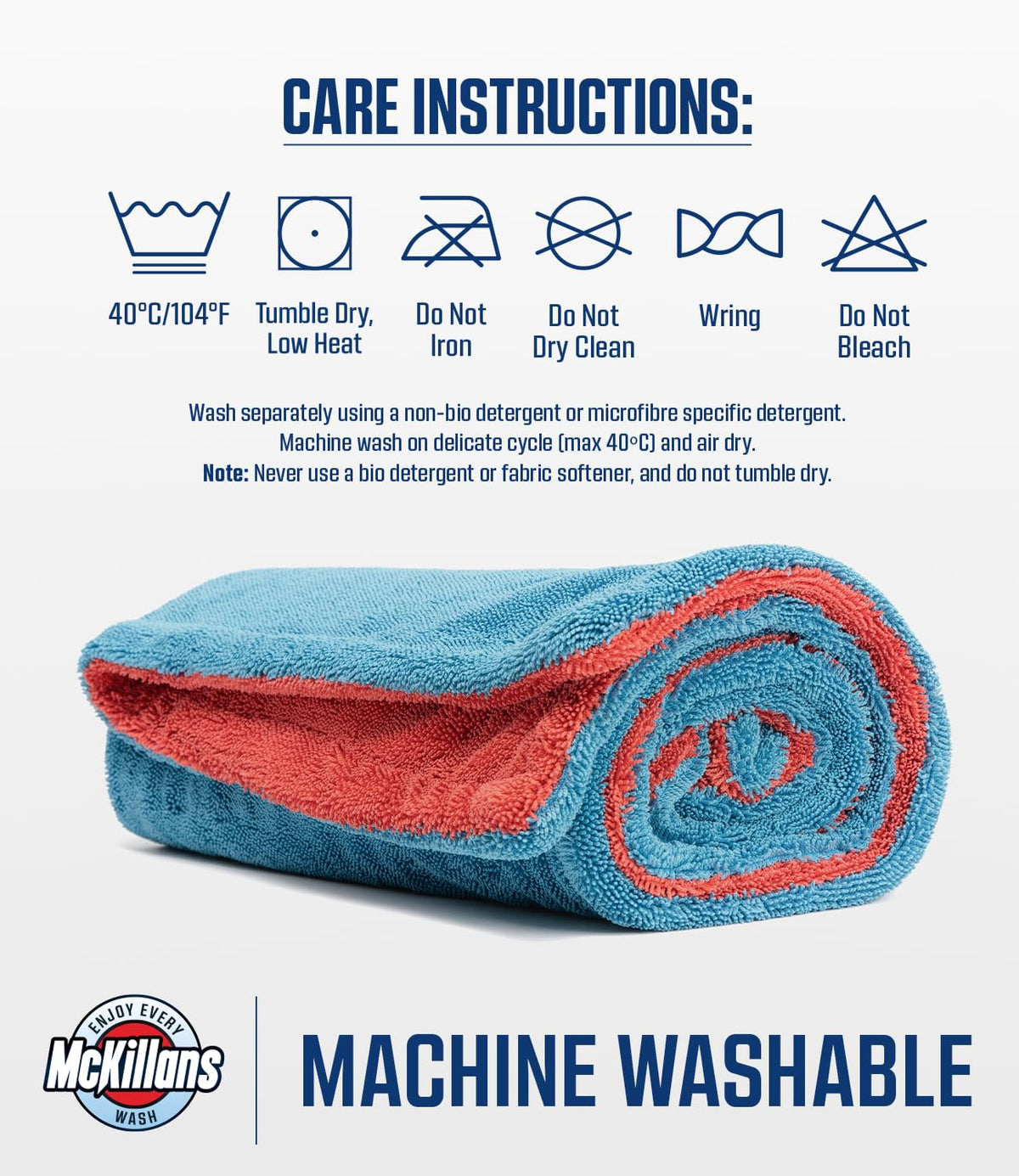 McKillans lifestyle driveway wash scene showing efficient, professional drying