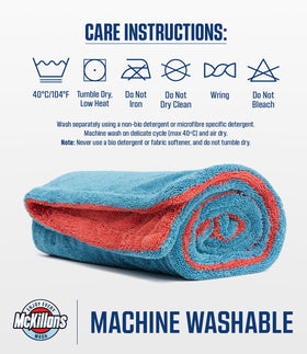 McKillans lifestyle driveway wash scene showing efficient, professional drying