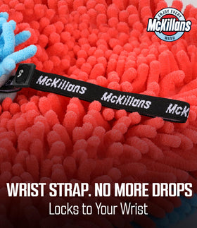 McKillans pad beside ruler showing 10x10 size for faster coverage