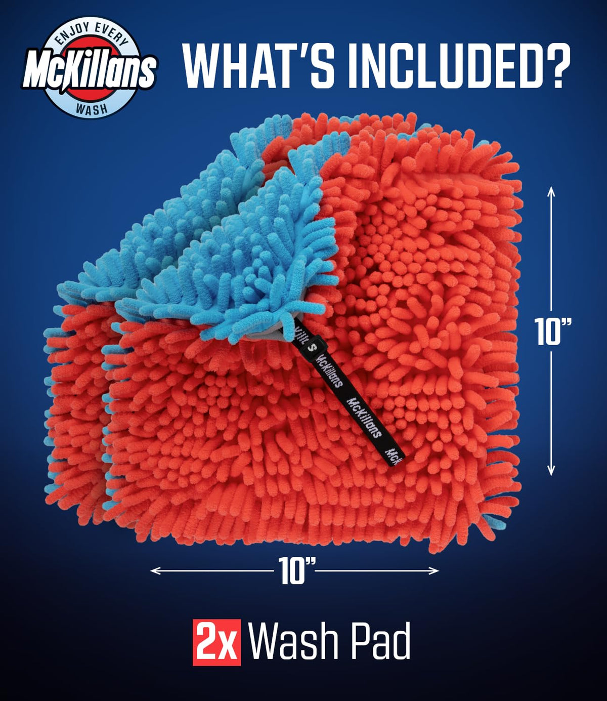 McKillans pad wiping car door panel protecting paint during wash