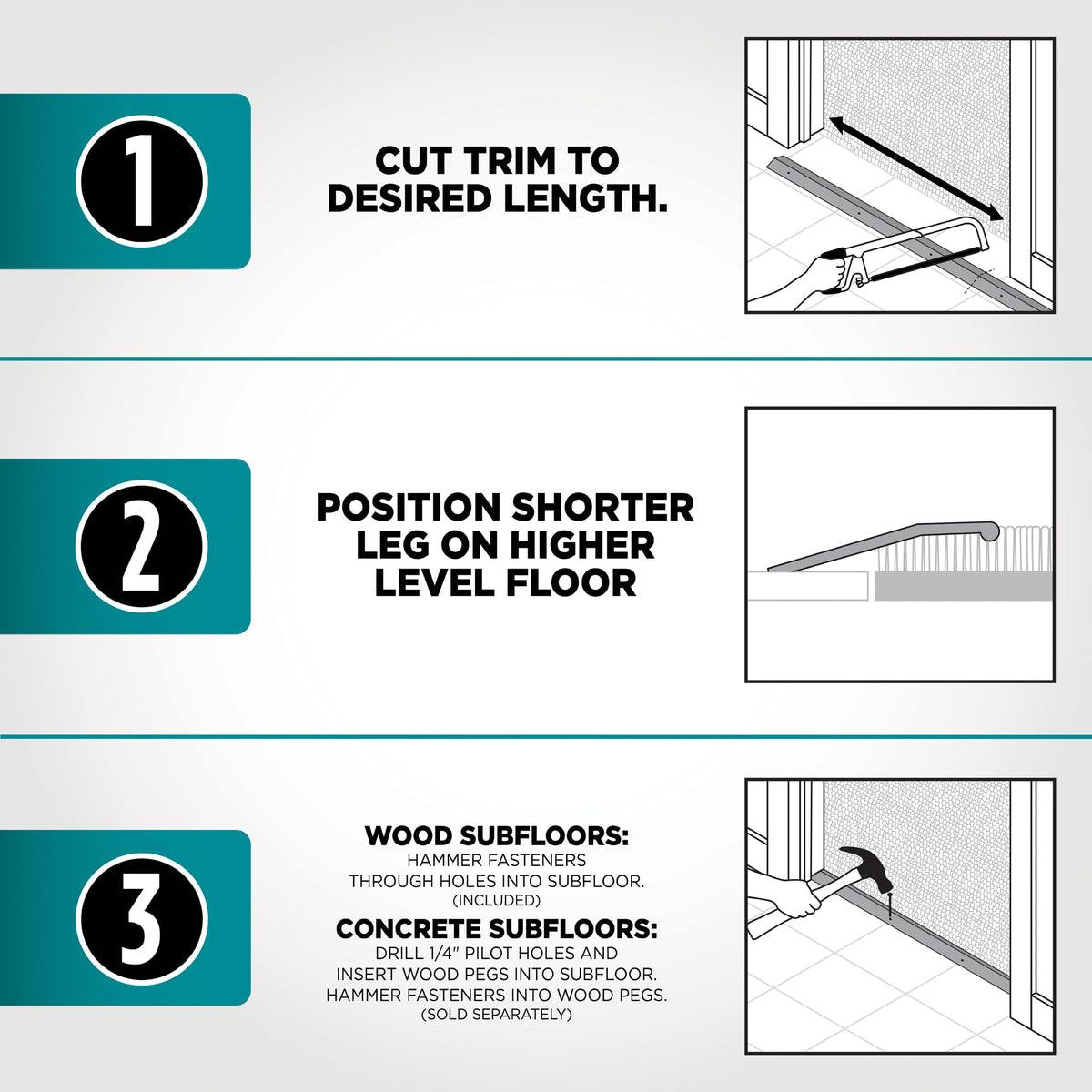 M-D Building trim beside ruler illustrating 7/8" x 36" dimensions clearly