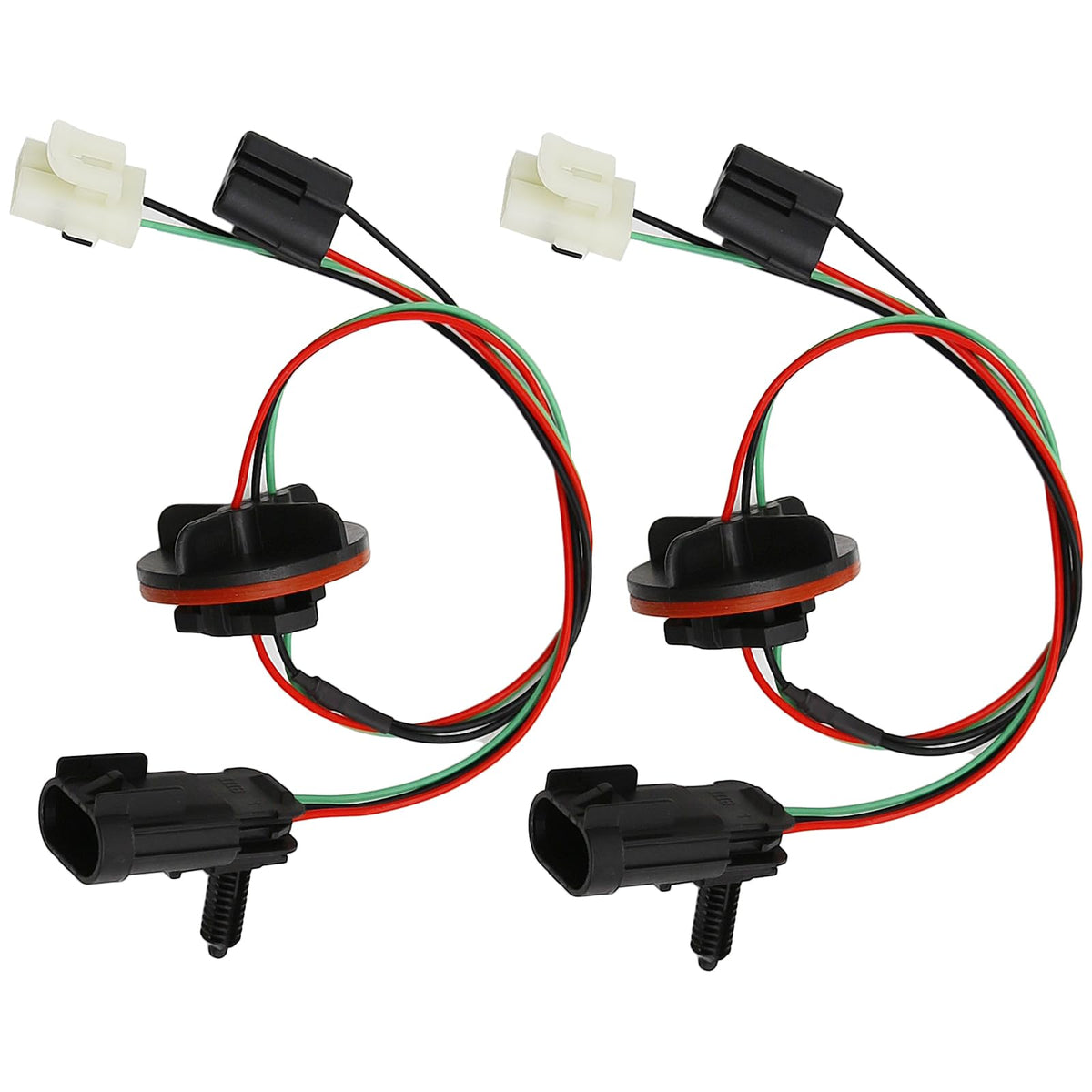 MDEOOSKY front view of harness packaging showing part numbers and fitment benefit