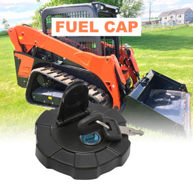 MDEOOSKY fuel cap installed on Kubota filler demonstrating direct-fit