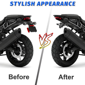 MDPROMCP installed on motorcycle tail demonstrating low-profile styling benefit
