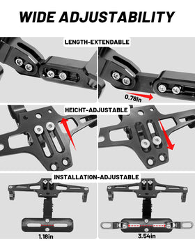 MDPROMCP side view showing 90-degree foldable angle for adjustable fit
