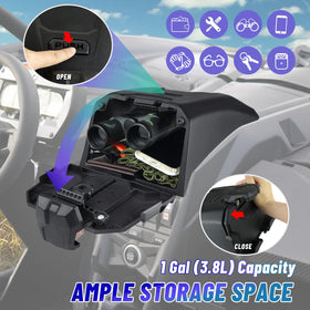 MDPROMCP storage box open with accessories kept dry and organized