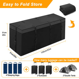 MDSTOP open bag with camping gear showing organized storage benefit