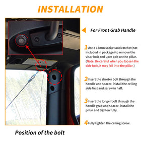 MEALAM handle on passenger riding off-road offering secure handhold