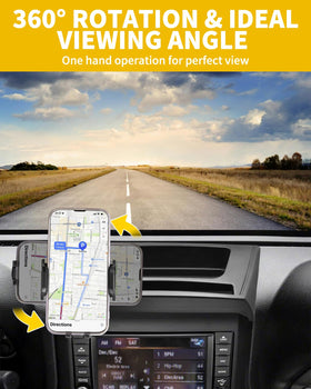 MEALAM phone holder close-up demonstrating adjustable ball joint and angle control