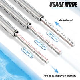 MEANLIN MEASURE stainless steel body close detail showing durable construction