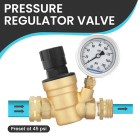 MEASUREMAN closeup of 2-inch liquid-filled gauge for accurate readings