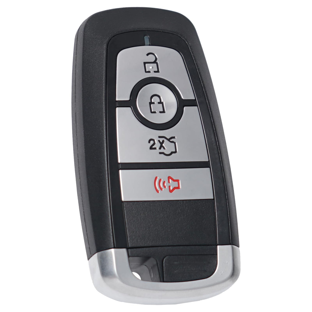 MechanMagic replacement beside original remote showing matching fit and replacement ease