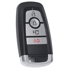 MechanMagic replacement beside original remote showing matching fit and replacement ease