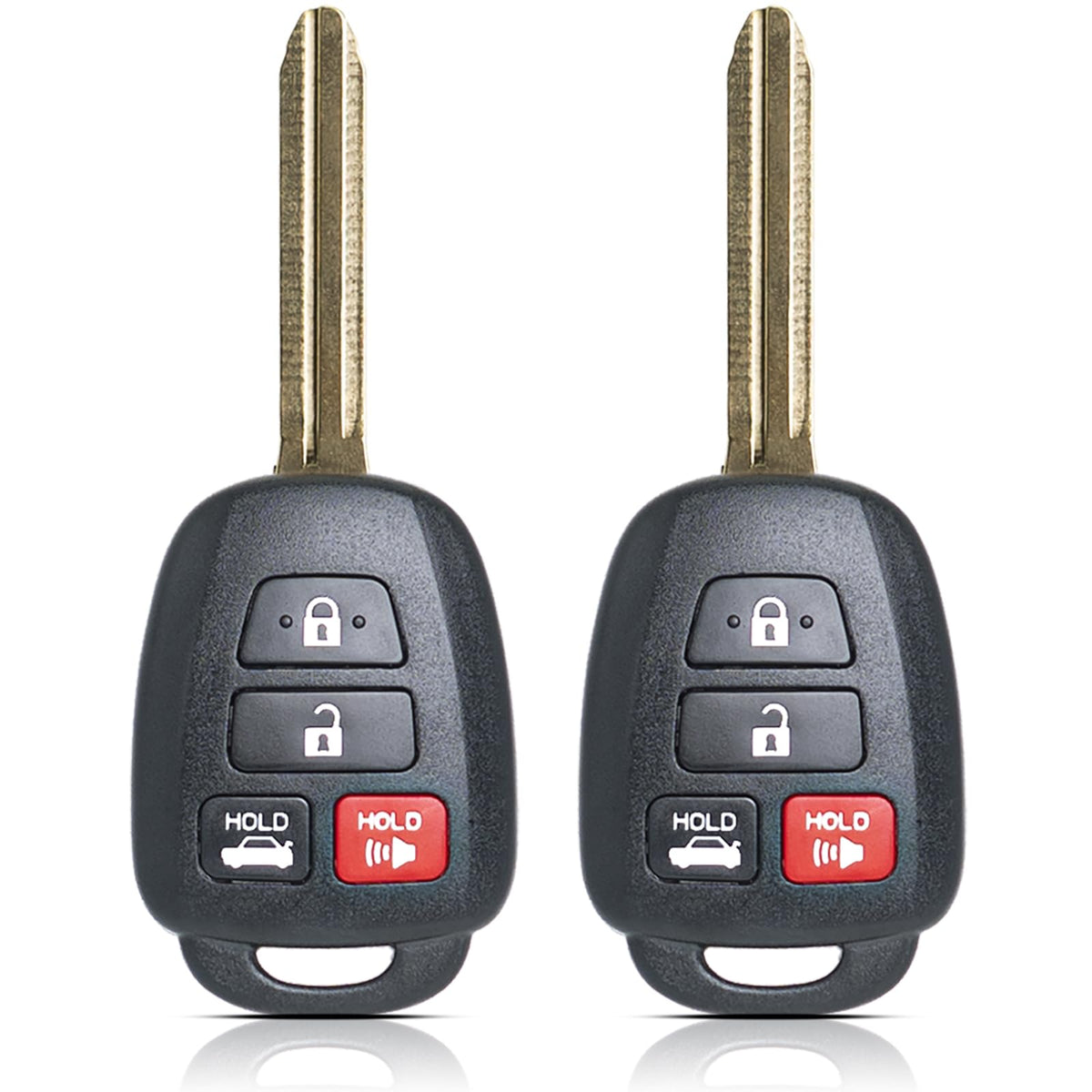 MechanMagic two-pack front view showing remote design and OEM-style layout for easy replacement
