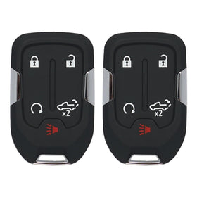 MechanMagic front view of two fobs showing button layout and quick replacement benefit