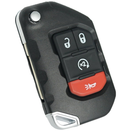 MechanMagic front view key fob showing buttons and fit for Wrangler benefit: easy replace
