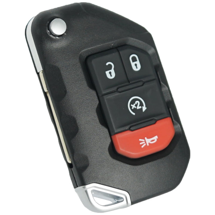 MechanMagic front view key fob showing buttons and fit for Wrangler benefit: easy replace
