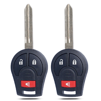MechanMagic front view key fob shows buttons and fits Nissan for instant replacement
