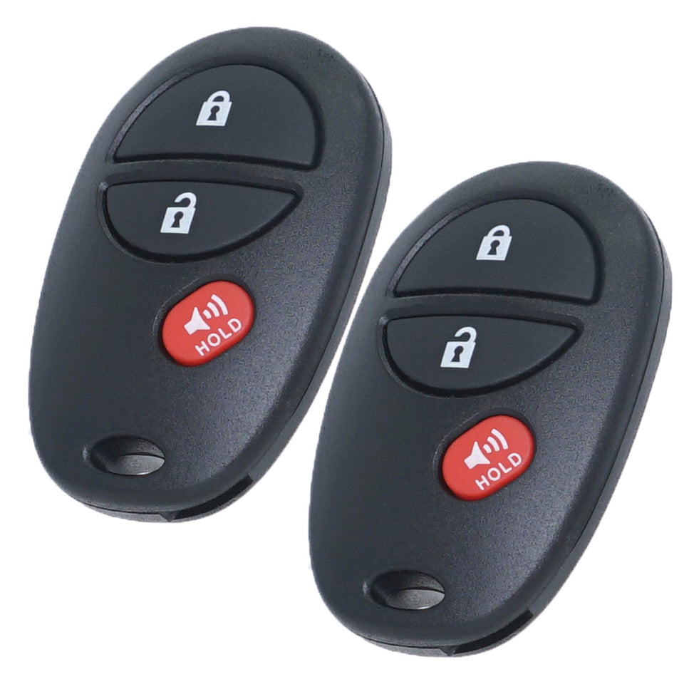 MechanMagic front view of two key fobs showing buttons and brand, easy replacement