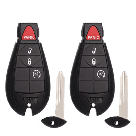 MechanMagic front view of two fobs showing button layout for easy replacement