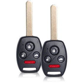 MechanMagic front view of both fobs showing 4-button layout and easy replacement benefit