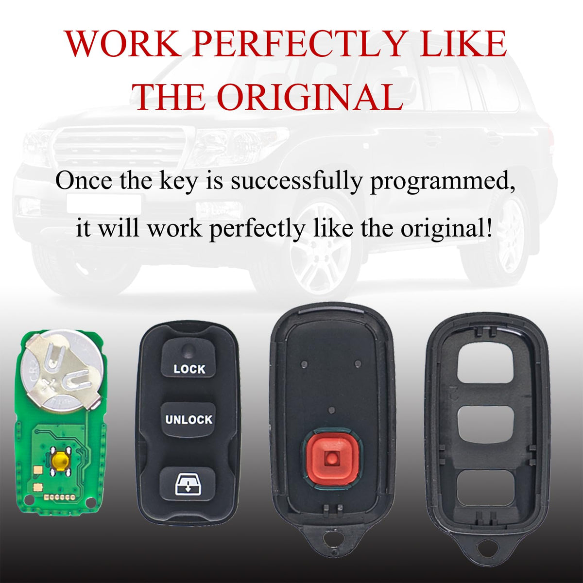 MechanMagic remote placed in car console illustrating easy access and fit