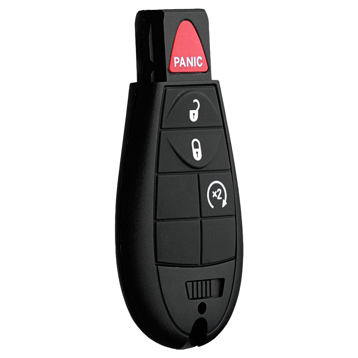 MechanMagic key fob next to keyed ignition to show direct compatibility benefit